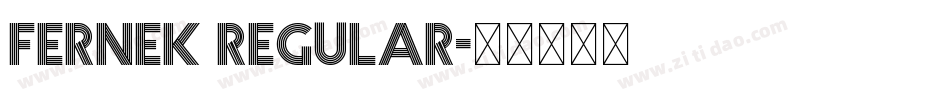 Fernek Regular字体转换